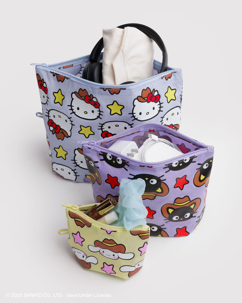 BAGGU Wholesale Shop All Go Pouch Set - Hello Kitty & Friends Western