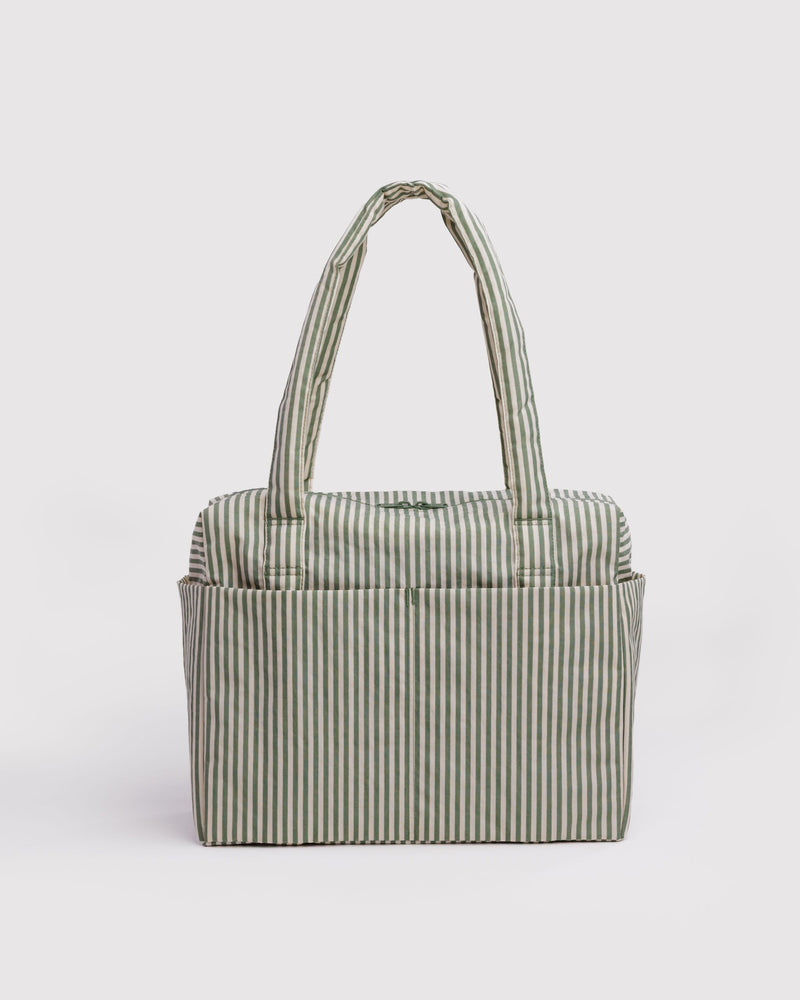BAGGU Wholesale  Small Cloud Carry-On - Sage Stripe