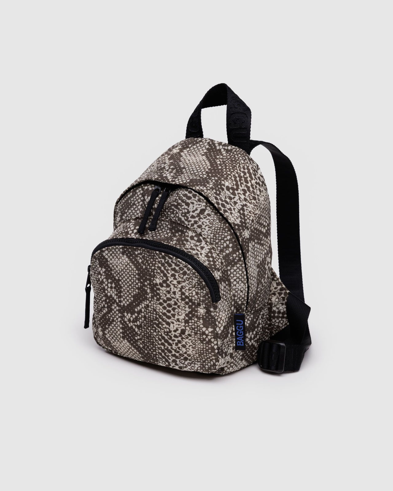 Mini Nylon Backpack - Snakeskin