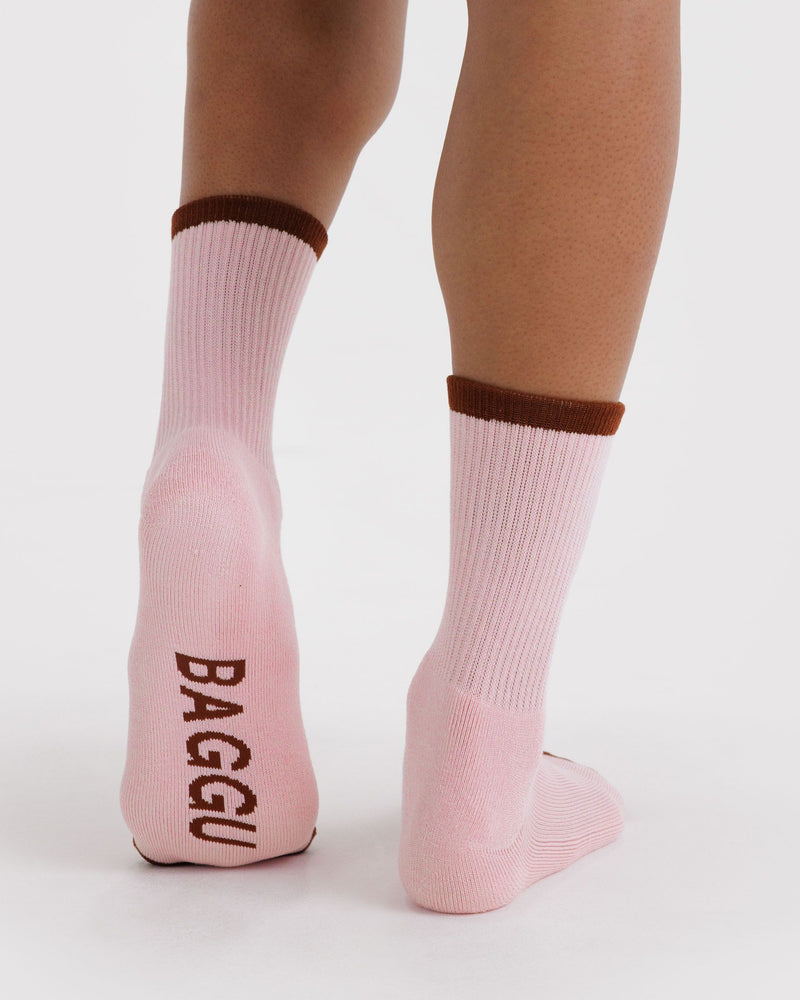 BAGGU Wholesale  Ribbed Sock - Blush Mix