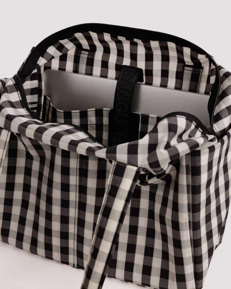 BAGGU Wholesale  Everyday Cloud Bag - Black and Cream Gingham