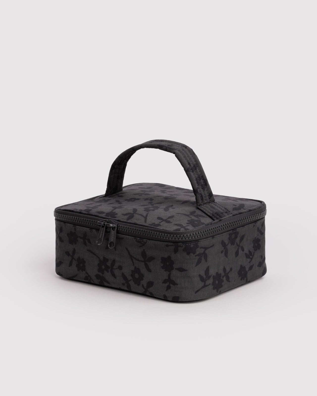 Small Cosmetic Case - Charcoal Ditsy Floral