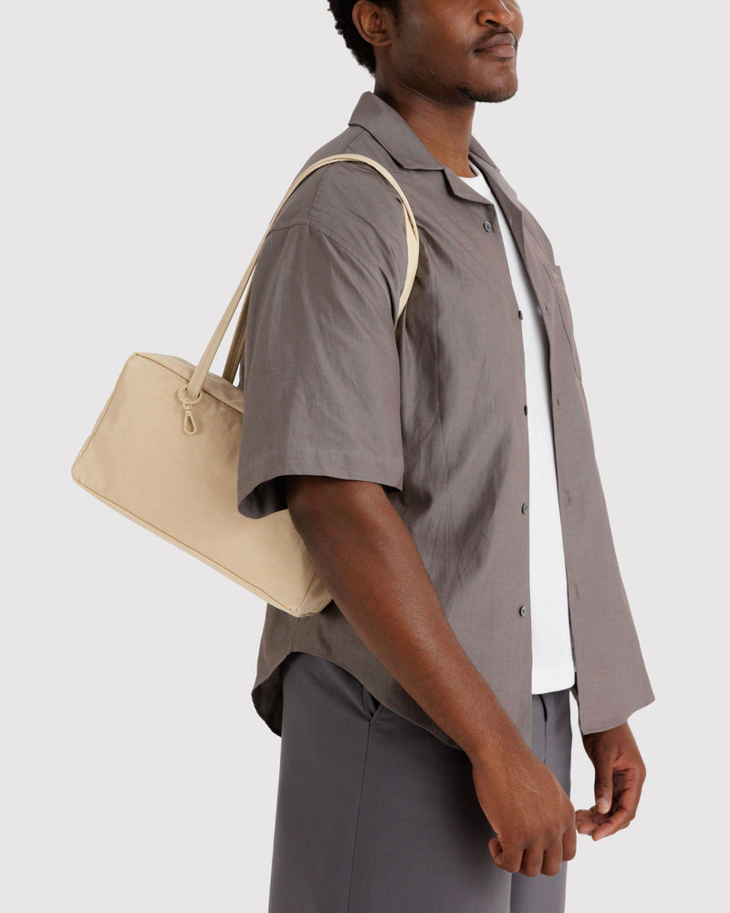 BAGGU Wholesale  Nylon Bowler Bag - Custard