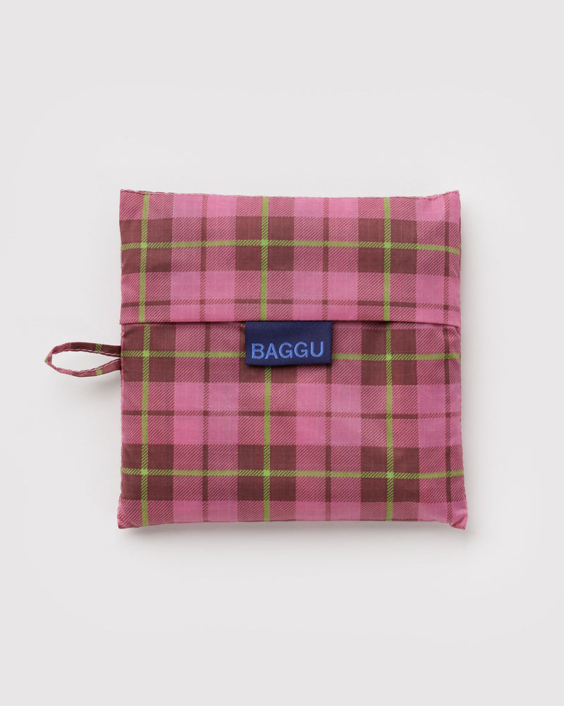 BAGGU Wholesale  Big Baggu - Azalea Pink Tartan