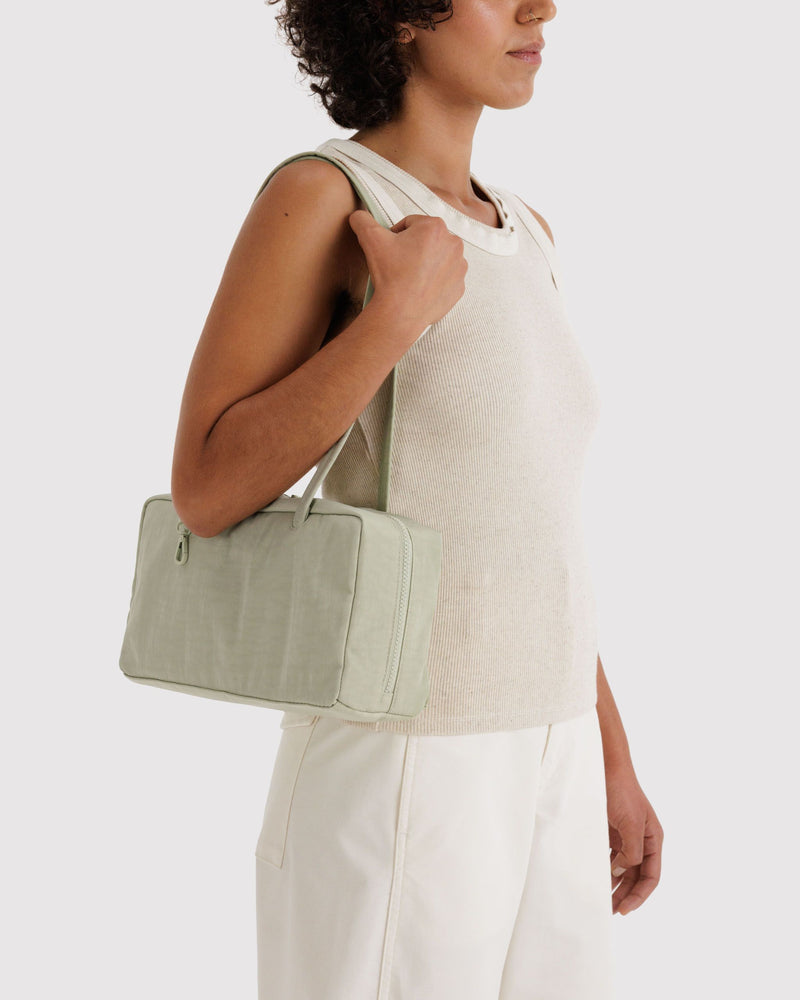 BAGGU Wholesale  Nylon Bowler Bag - Celadon