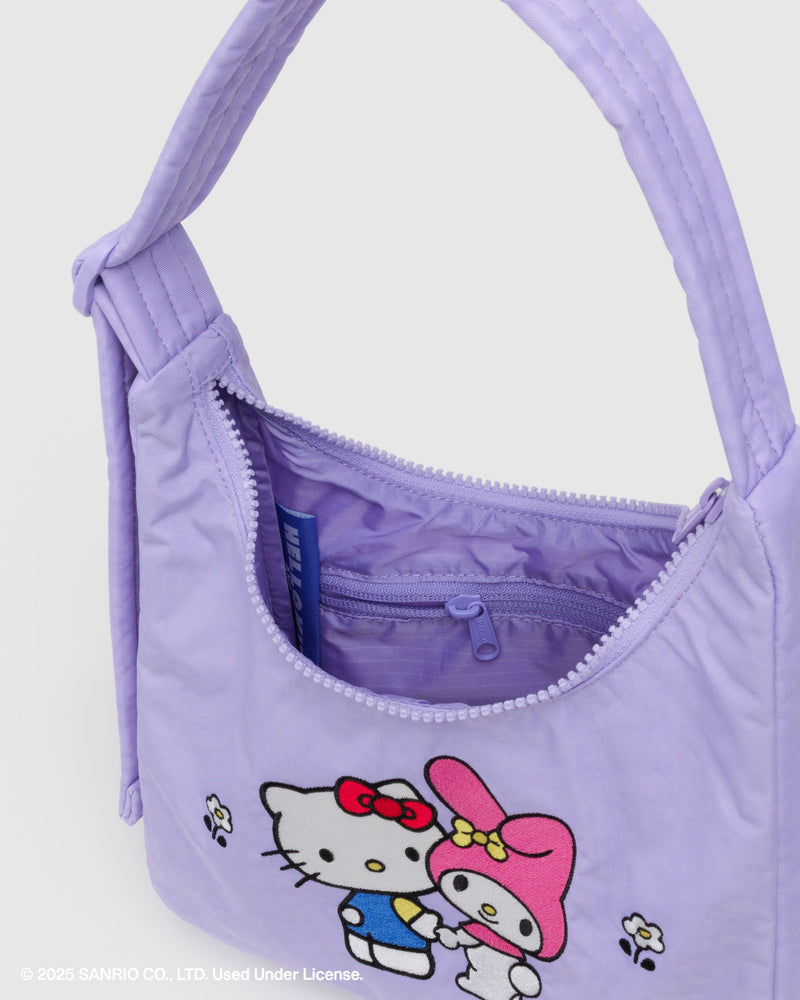 BAGGU Wholesale  Mini Nylon Shoulder Bag - Embroidered Hello Kitty & My Melody