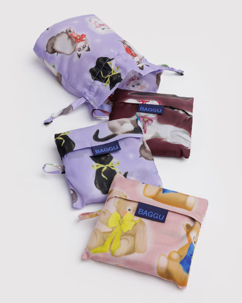 BAGGU Wholesale Reusable Bags Standard Baggu Set of 3 - Fancy Animals