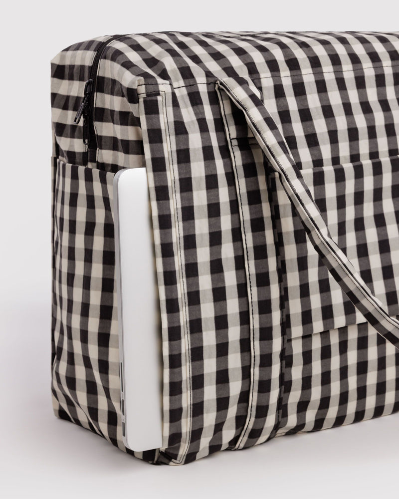 BAGGU Wholesale  Cloud Carry-on - Black and Cream Gingham