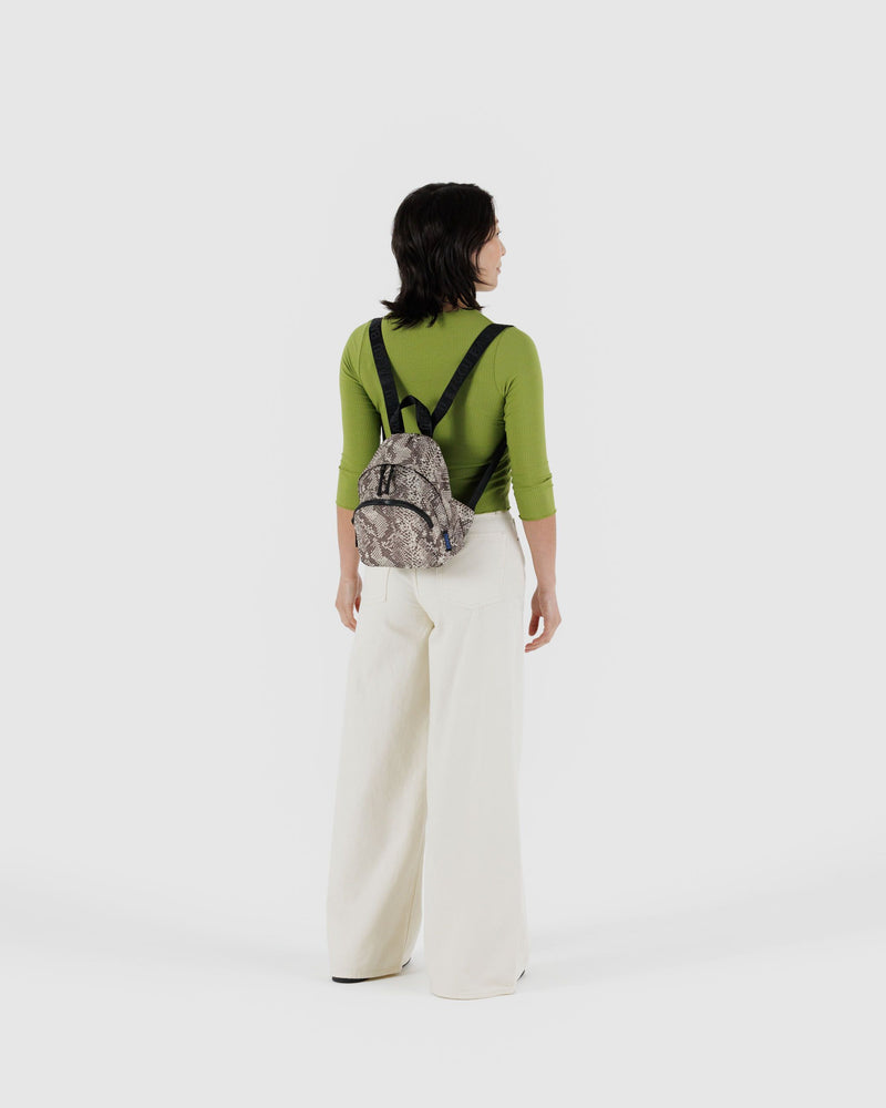 BAGGU Wholesale  Mini Nylon Backpack - Snakeskin
