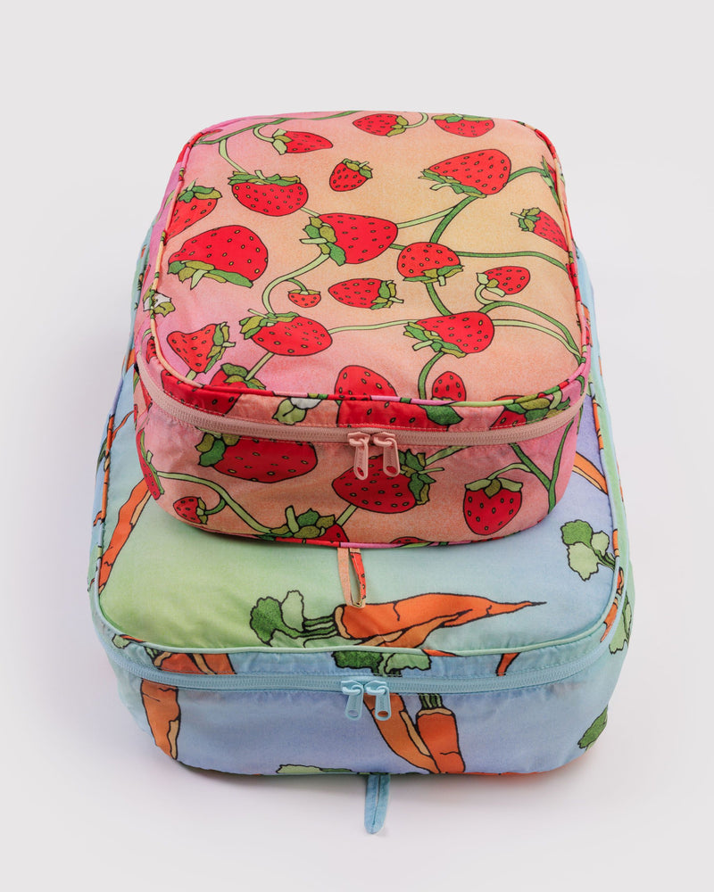 BAGGU Wholesale  Large Packing Cube Set - Carrots & Berries