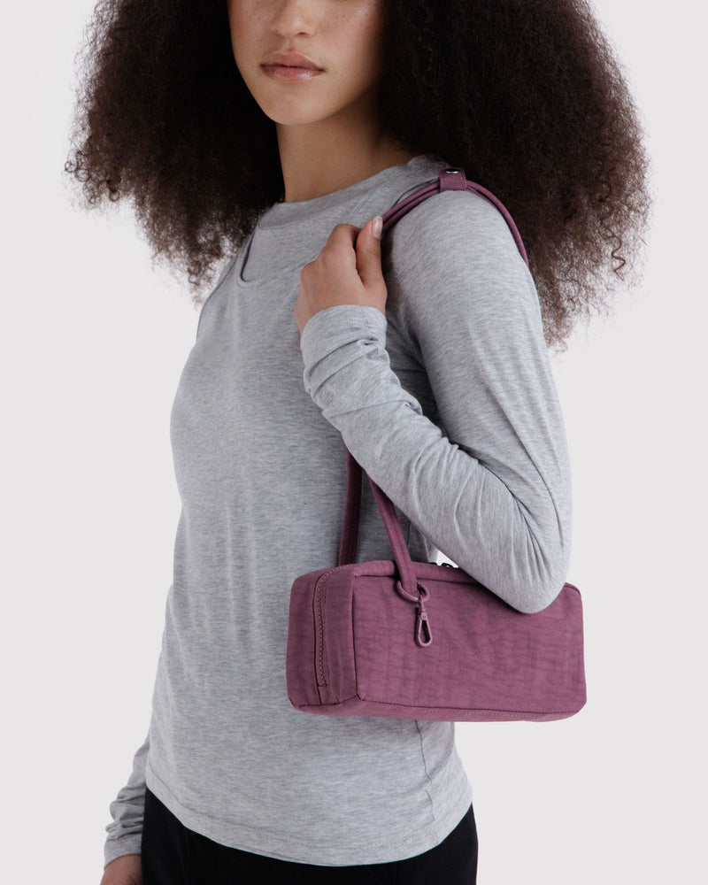 BAGGU Wholesale  Small Nylon Bowler Bag - Wild Plum