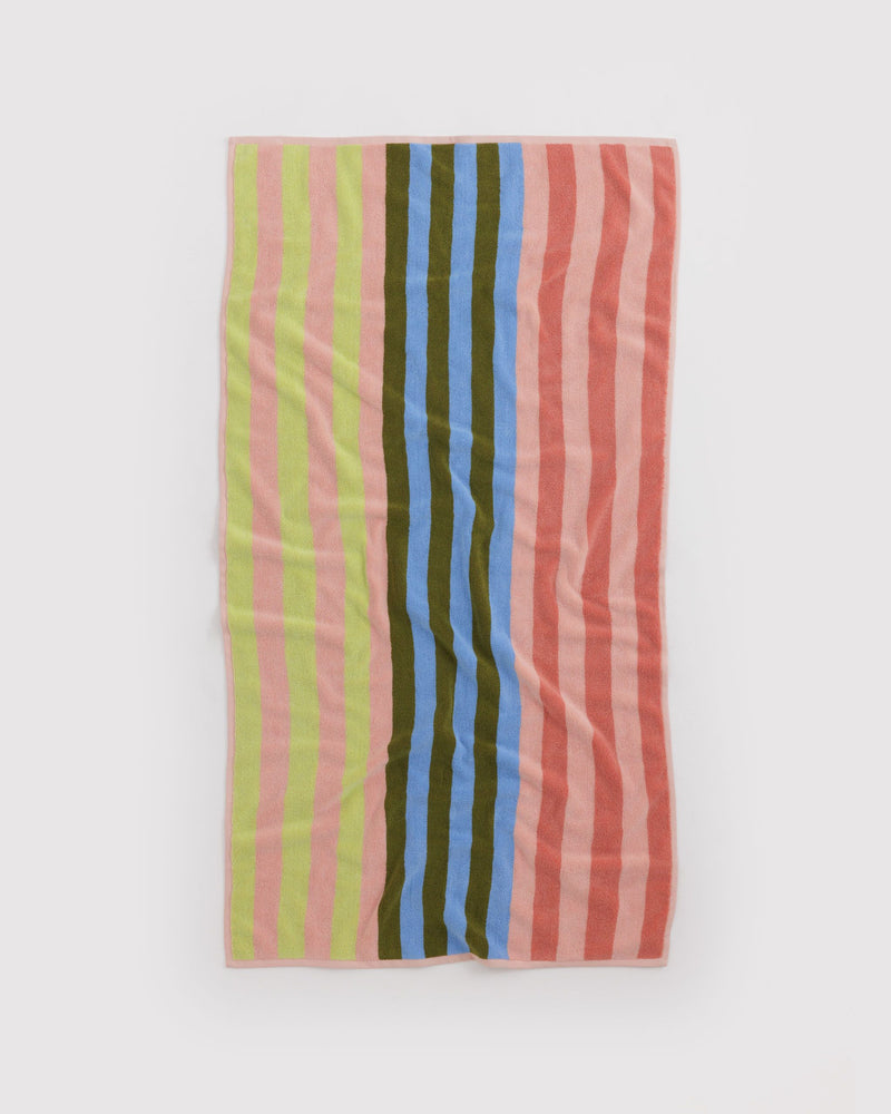 BAGGU Wholesale  Bath Towel - Sherbet Stripe