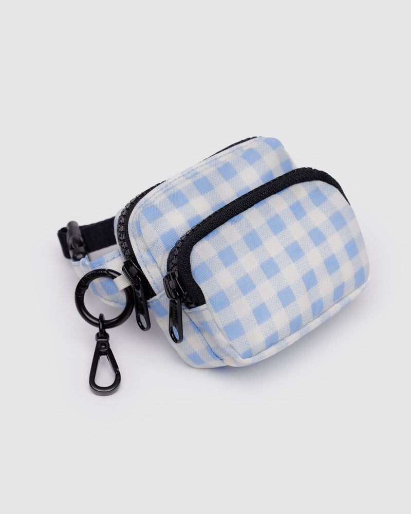 BAGGU Wholesale  Fanny Pack Charm - Light Blue Gingham