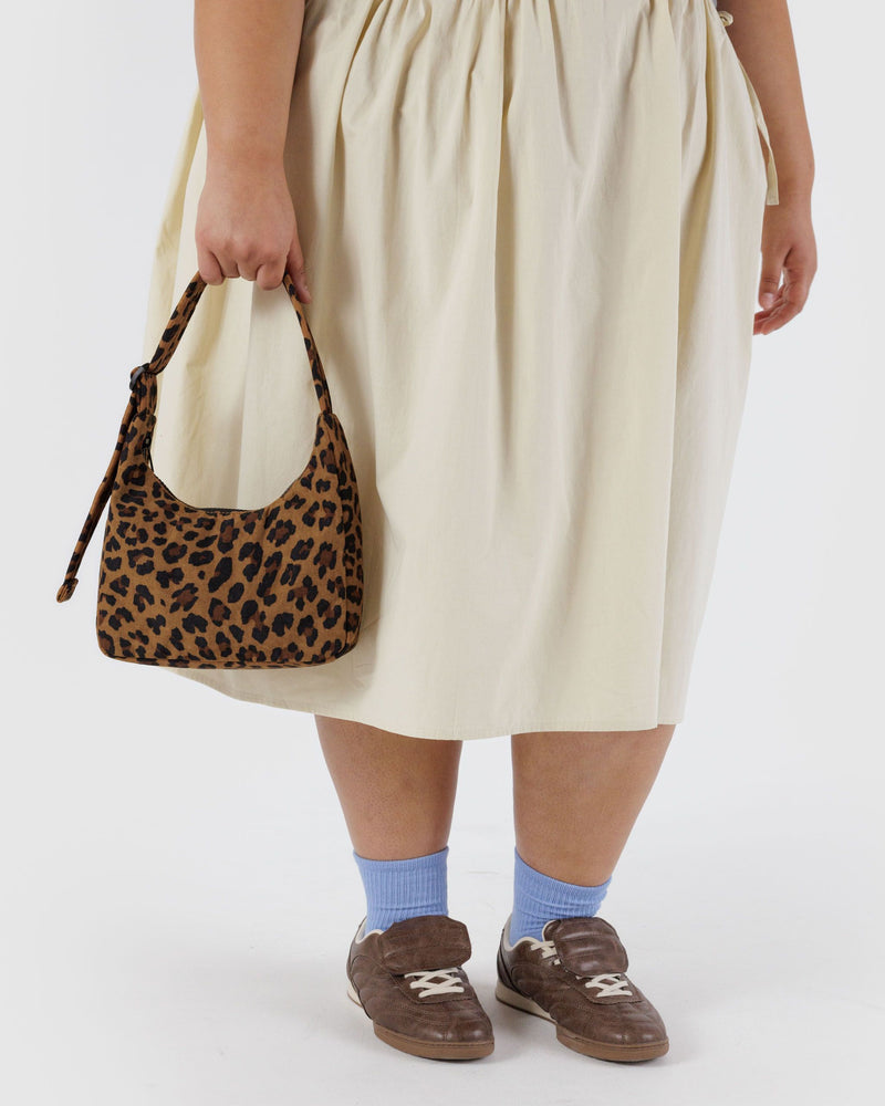 BAGGU Wholesale  Mini Nylon Shoulder Bag - Leopard