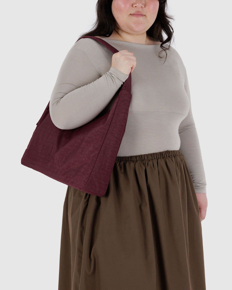 BAGGU Wholesale  Nylon Shoulder Bag - Mahogany