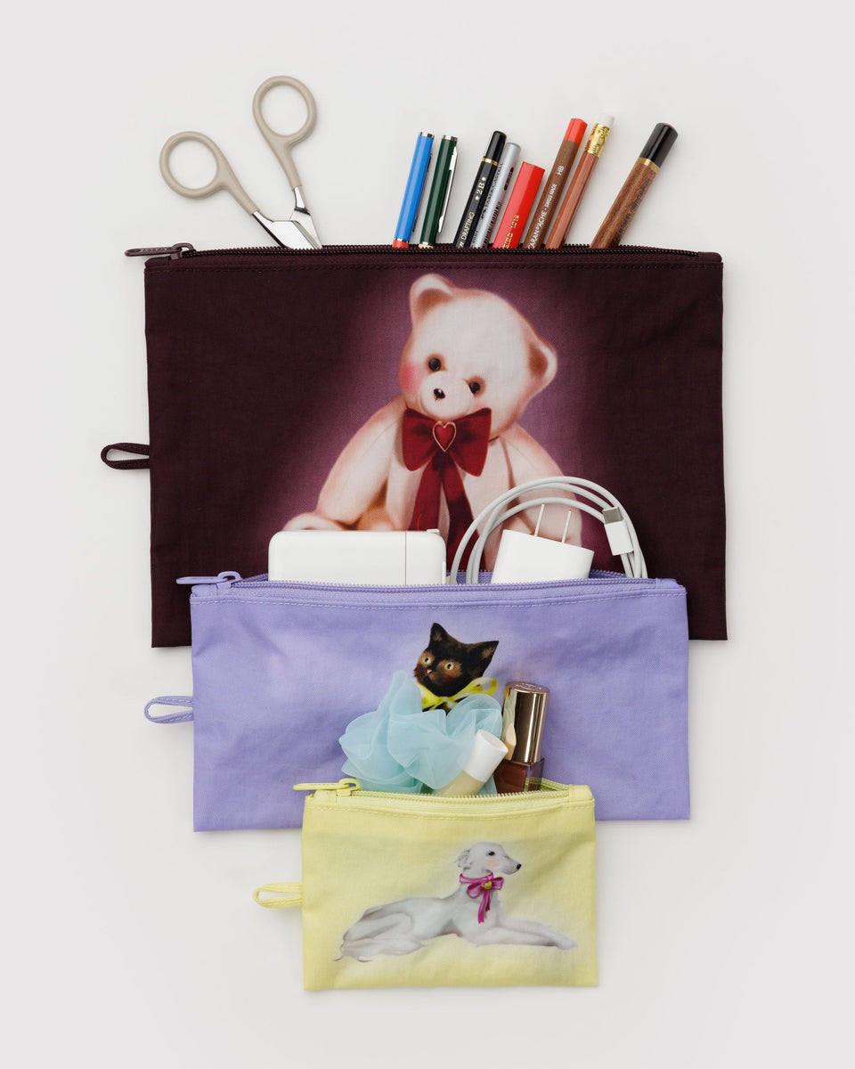 BAGGU Wholesale Pouches Flat Pouch Set - Fancy Animals