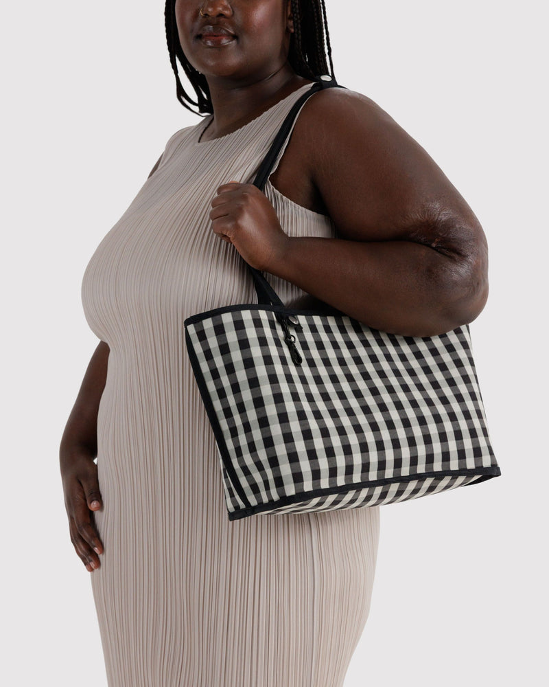BAGGU Wholesale  Medium Nylon Reversible Tote - Black Mix