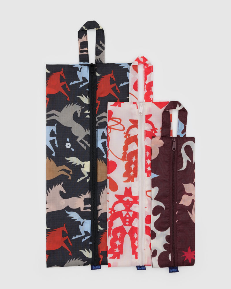 BAGGU Wholesale Pouches 3D Zip Set - Western Cut-Outs