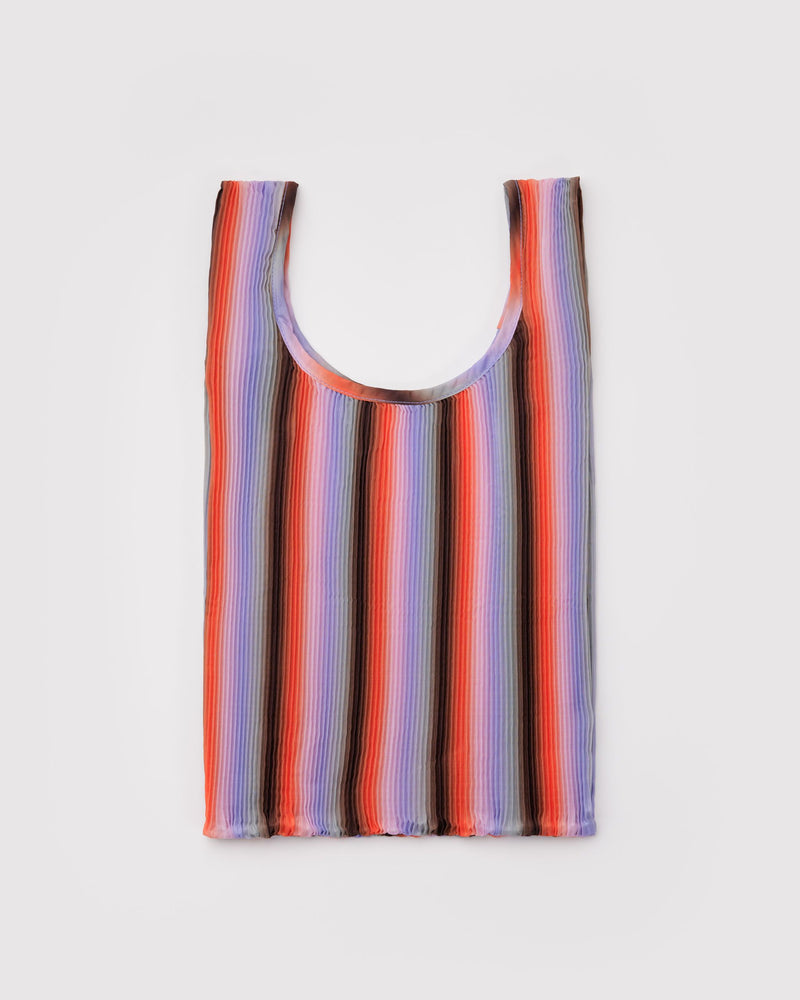 BAGGU Wholesale  Pleated Baggu - Gradient Stripe Poppy & Lilac