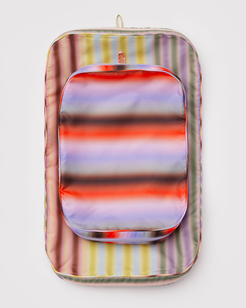 BAGGU Wholesale  Large Packing Cube Set - Gradient Stripes
