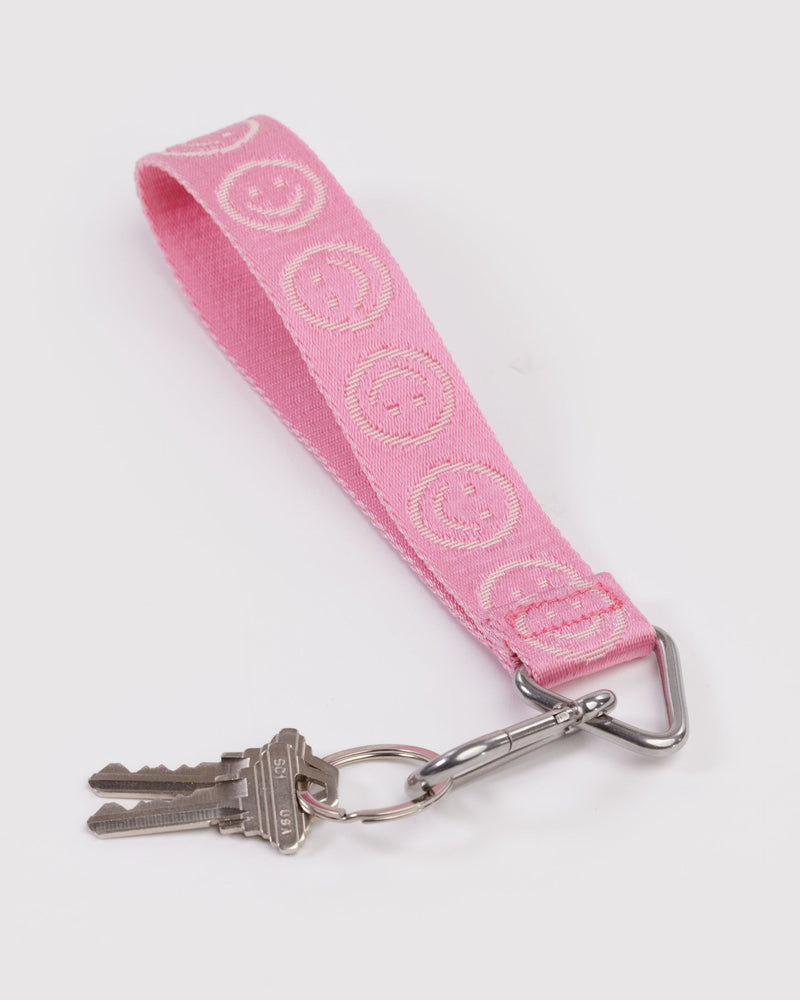 BAGGU Wholesale Shop All Logo Keychain - Pink Happy