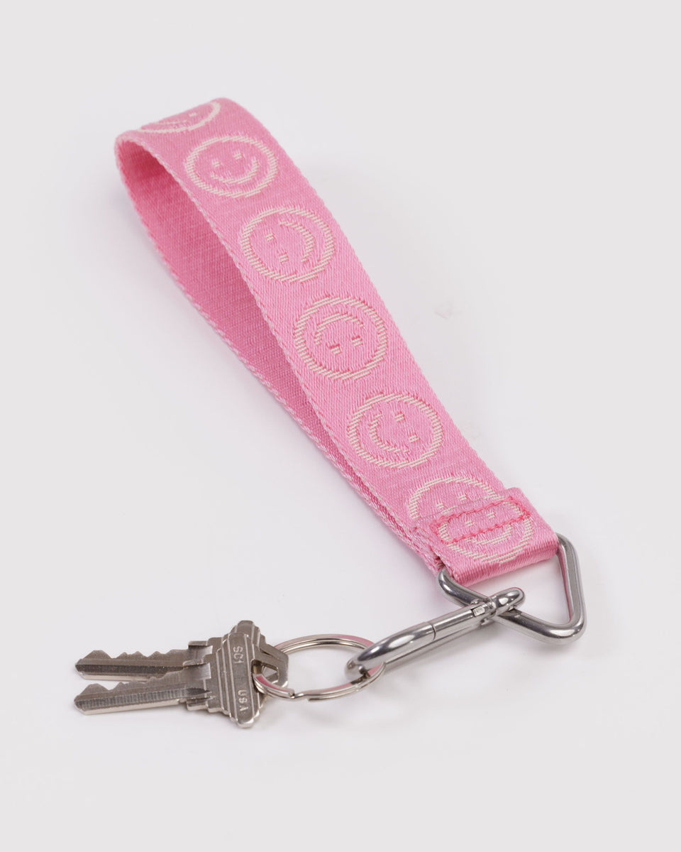 BAGGU Wholesale Cases & Sleeves Logo Keychain - Pink Happy