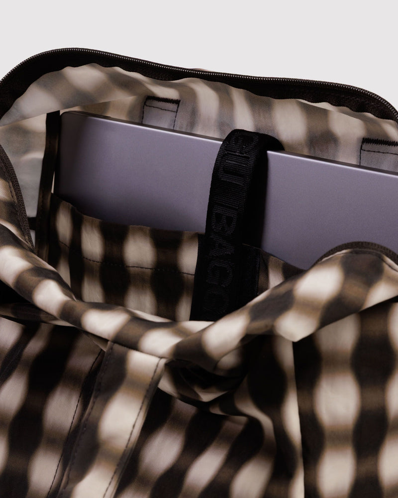 BAGGU Wholesale  Everyday Cloud Bag - Blurred Gingham Brown