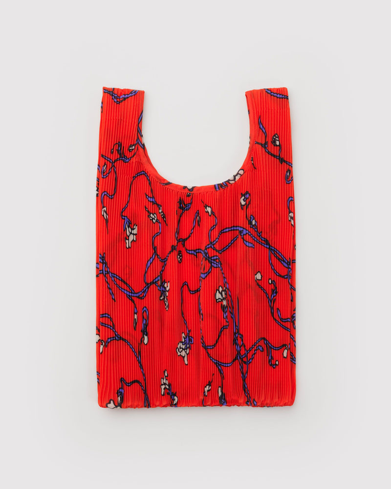 BAGGU Wholesale  Pleated Baggu - Red Snapdragon