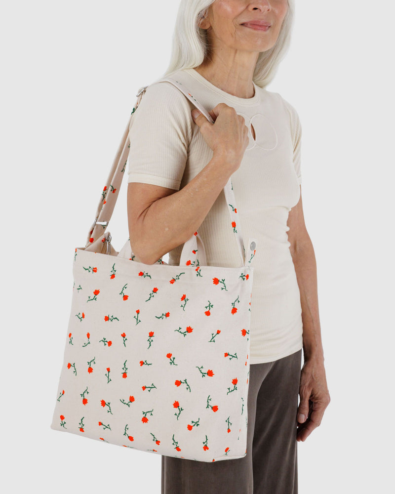 BAGGU Wholesale  Horizontal Zip Duck Bag - Painted Wildflower