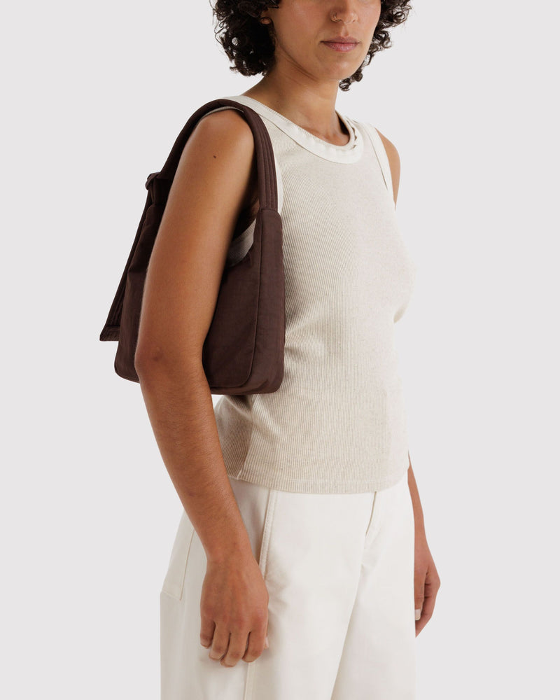 BAGGU Wholesale  Mini Nylon Shoulder Bag - Coffee