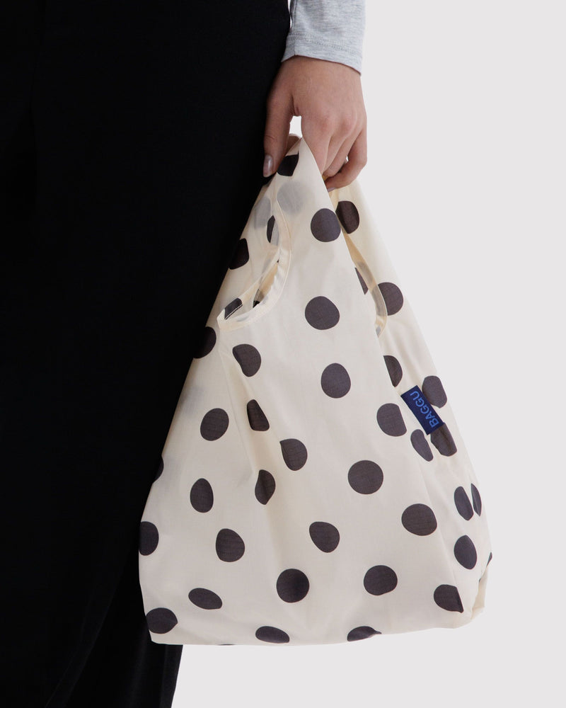 BAGGU Wholesale  Baby Baggu - Cream and Black Polka Dot
