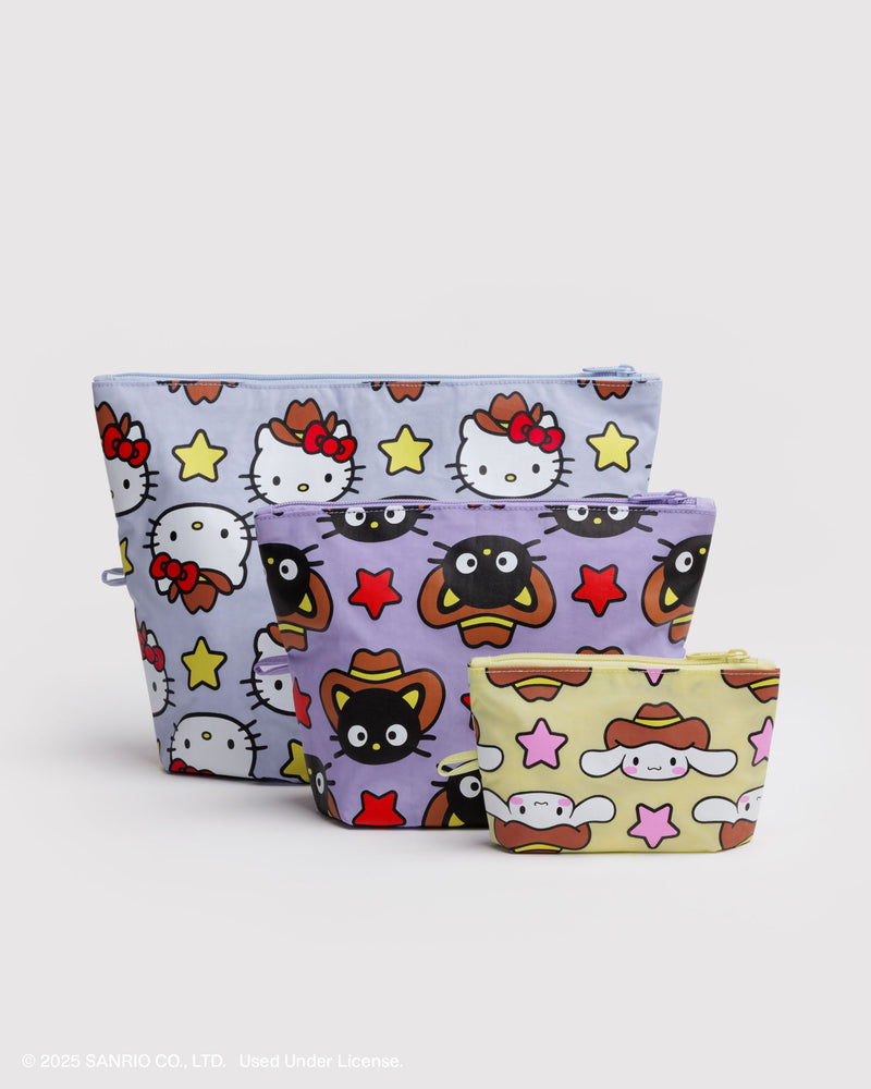 BAGGU Wholesale Shop All Go Pouch Set - Hello Kitty & Friends Western