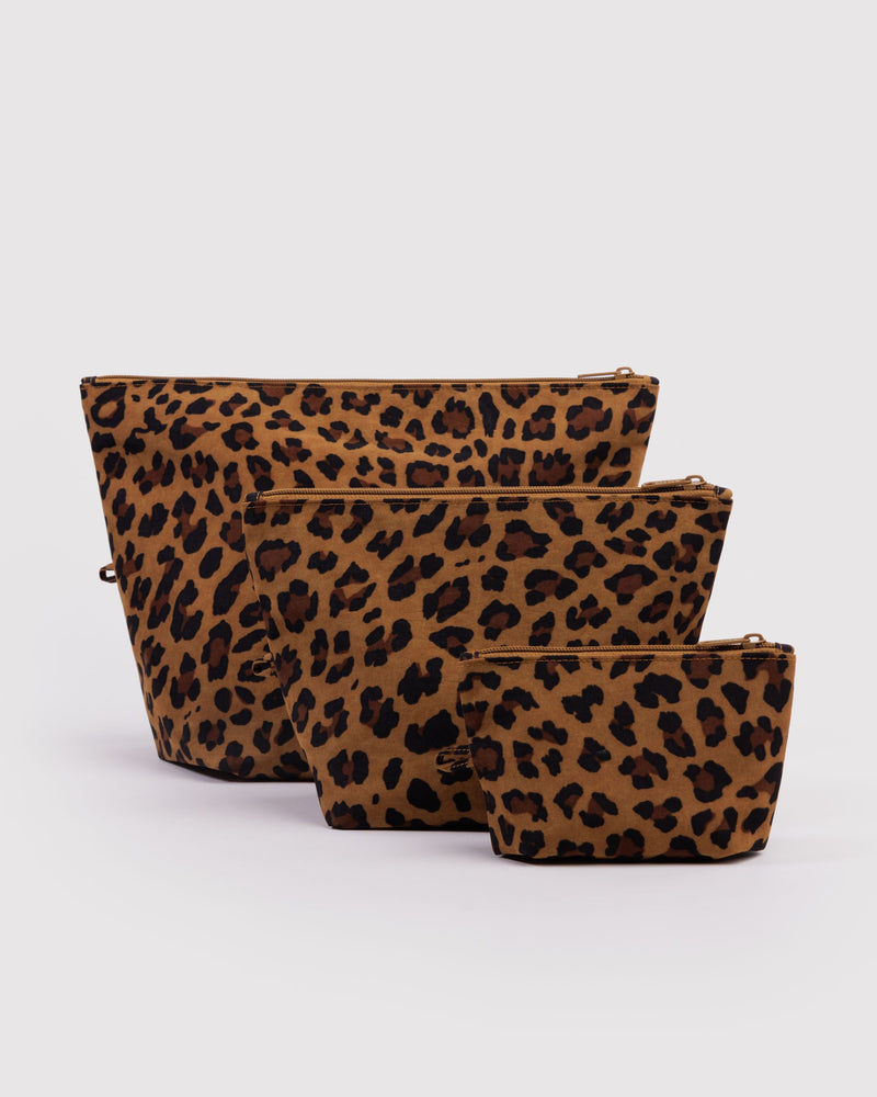 BAGGU Wholesale Shop All Go Pouch Set - Leopard