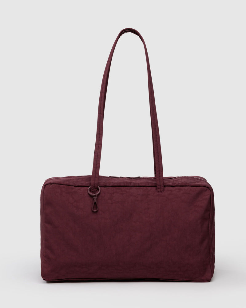BAGGU Wholesale  Medium Nylon Bowler Bag - Mahogany