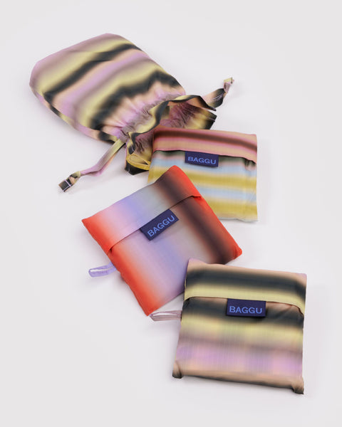 BAGGU Wholesale Reusable Bags Standard Baggu Set of 3 - Gradient Stripes