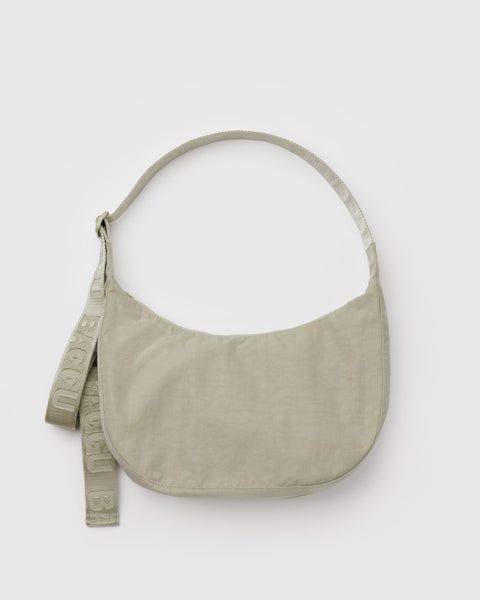 BAGGU Wholesale Shop All Medium Nylon Crescent Bag - Celadon