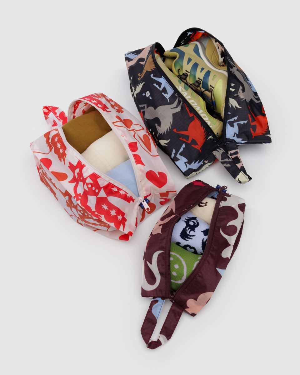 BAGGU Wholesale Pouches 3D Zip Set - Western Cut-Outs