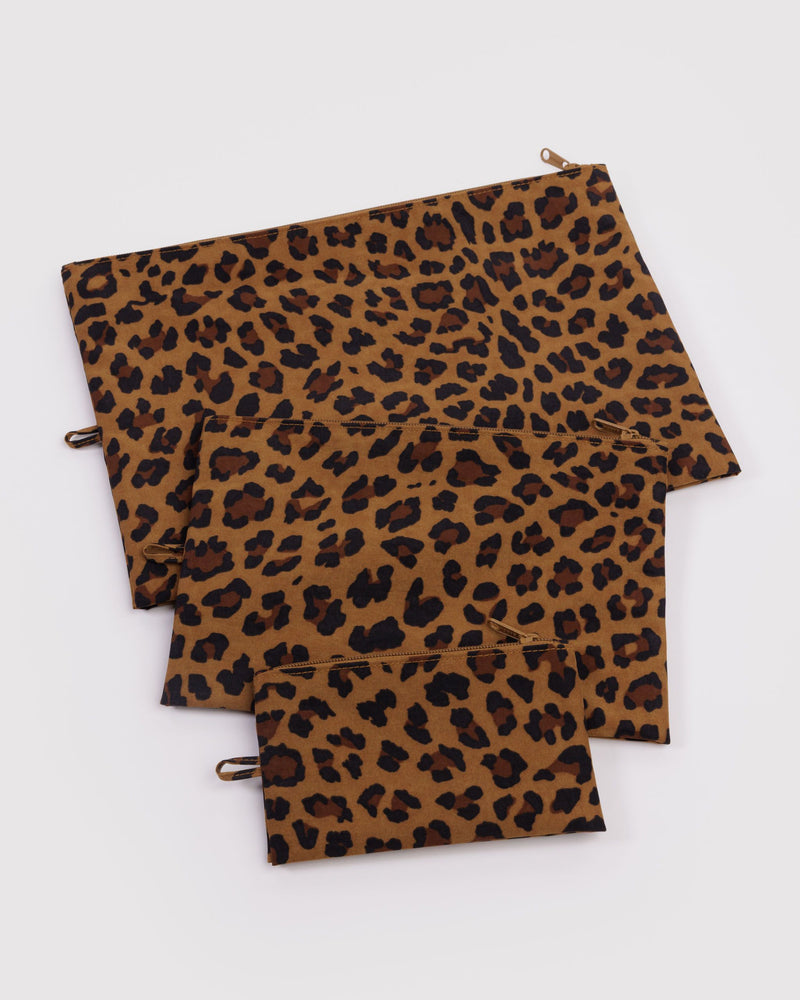 BAGGU Wholesale Shop All Go Pouch Set - Leopard