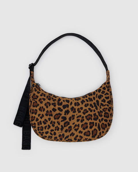 BAGGU Wholesale Shop All Medium Nylon Crescent Bag - Leopard
