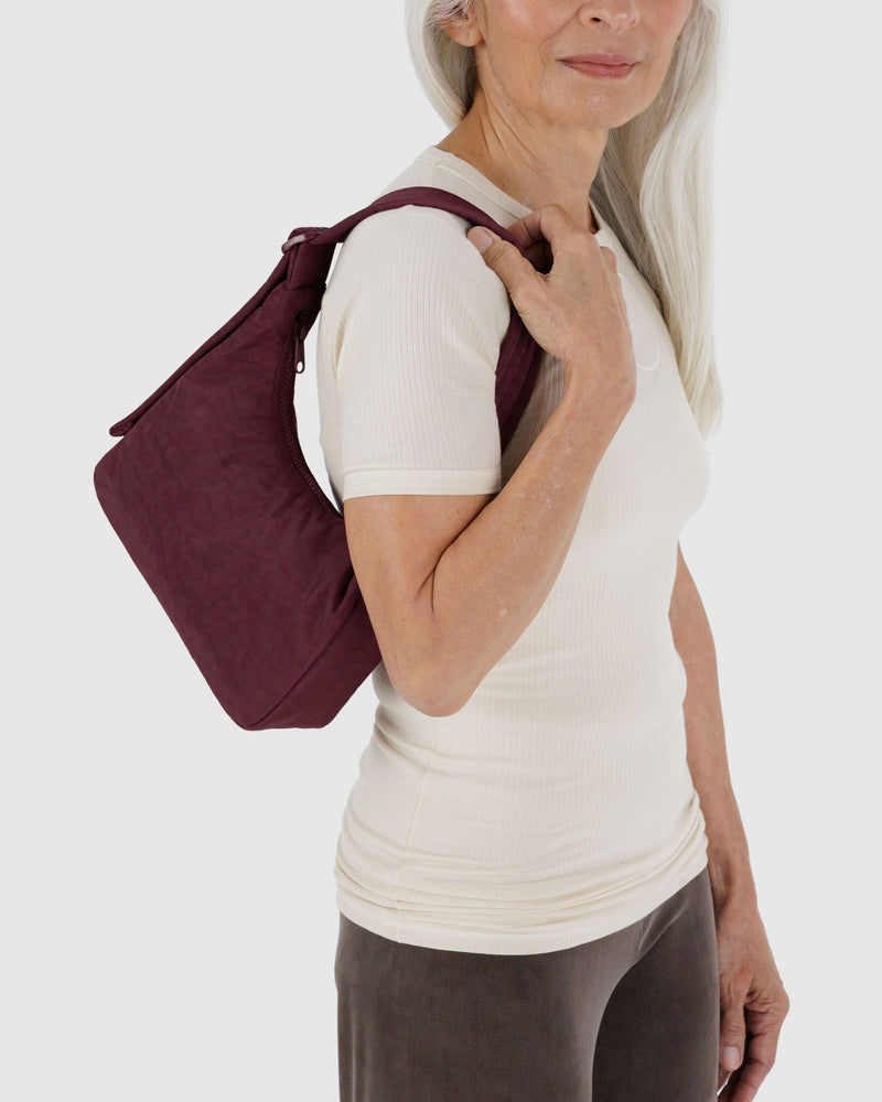 BAGGU Wholesale  Mini Nylon Shoulder Bag - Mahogany