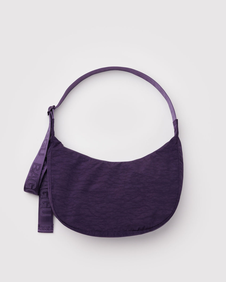 BAGGU Wholesale Cross Body Medium Nylon Crescent Bag - Fig