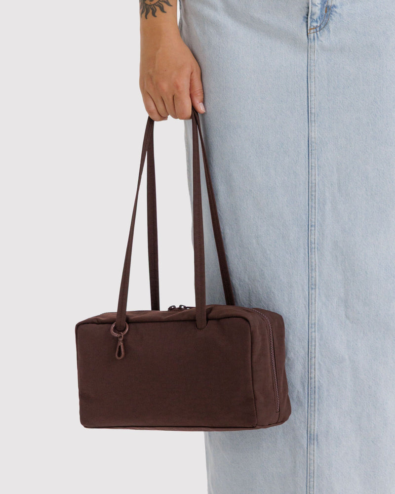 BAGGU Wholesale  Nylon Bowler Bag - Coffee
