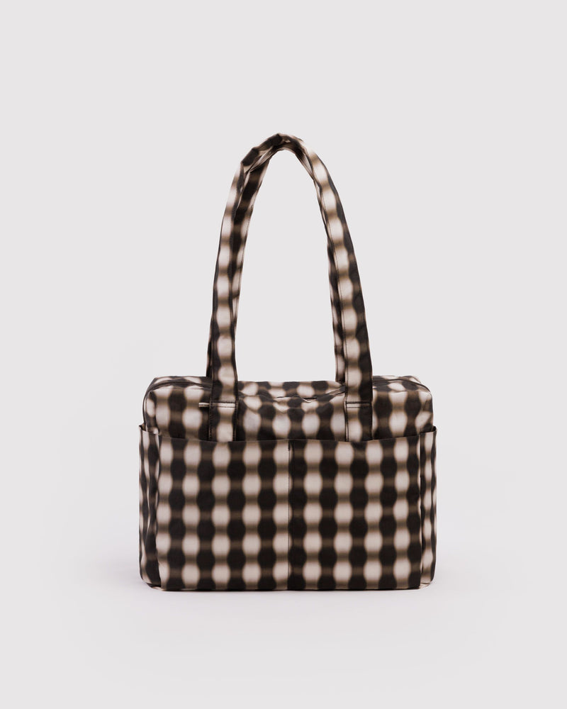 BAGGU Wholesale  Everyday Cloud Bag - Blurred Gingham Brown