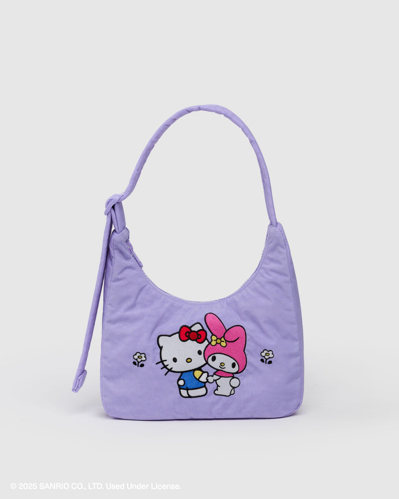 BAGGU Wholesale  Mini Nylon Shoulder Bag - Embroidered Hello Kitty & My Melody