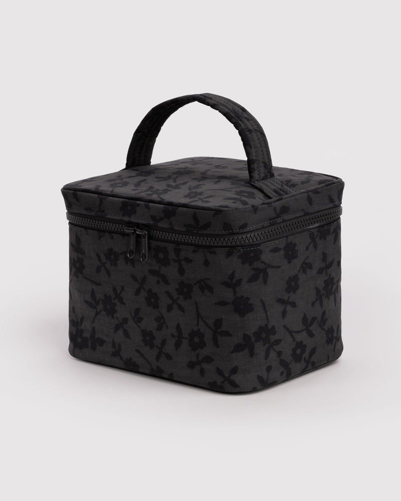 BAGGU Wholesale  Large Cosmetic Case - Charcoal Ditsy Floral