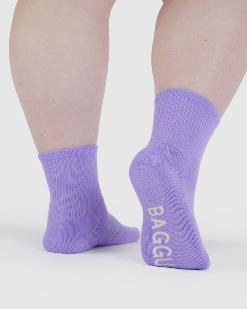 BAGGU Wholesale  Ribbed Sock - Wisteria