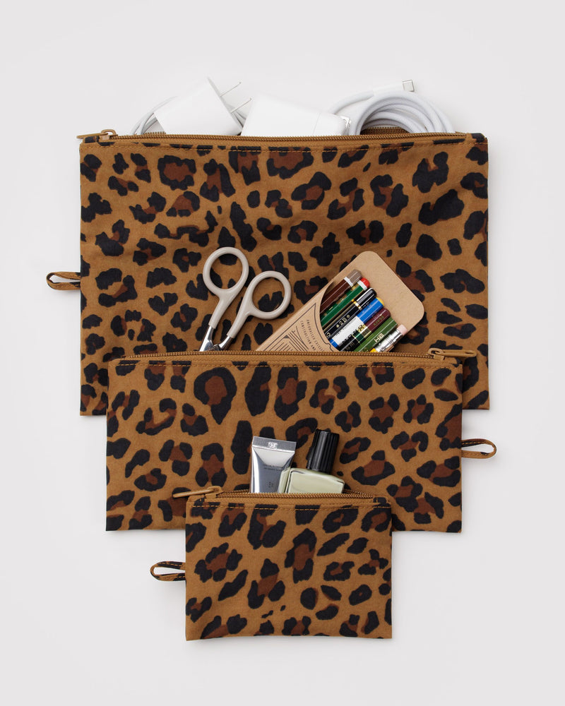 BAGGU Wholesale Shop All Flat Pouch Set - Leopard