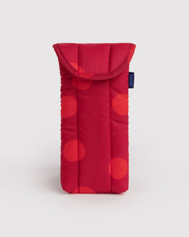 BAGGU Wholesale  Puffy Glasses Sleeve - Red Polka Dot