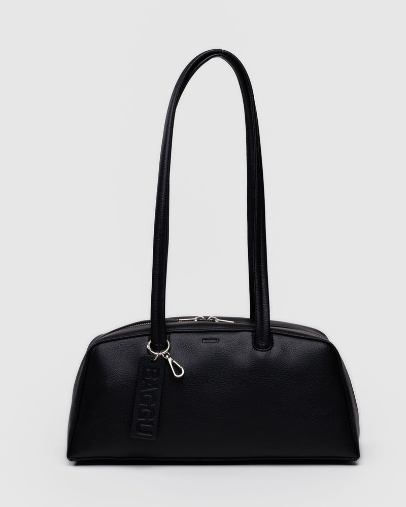 BAGGU Wholesale  Recycled Leather Bowler Bag - Black