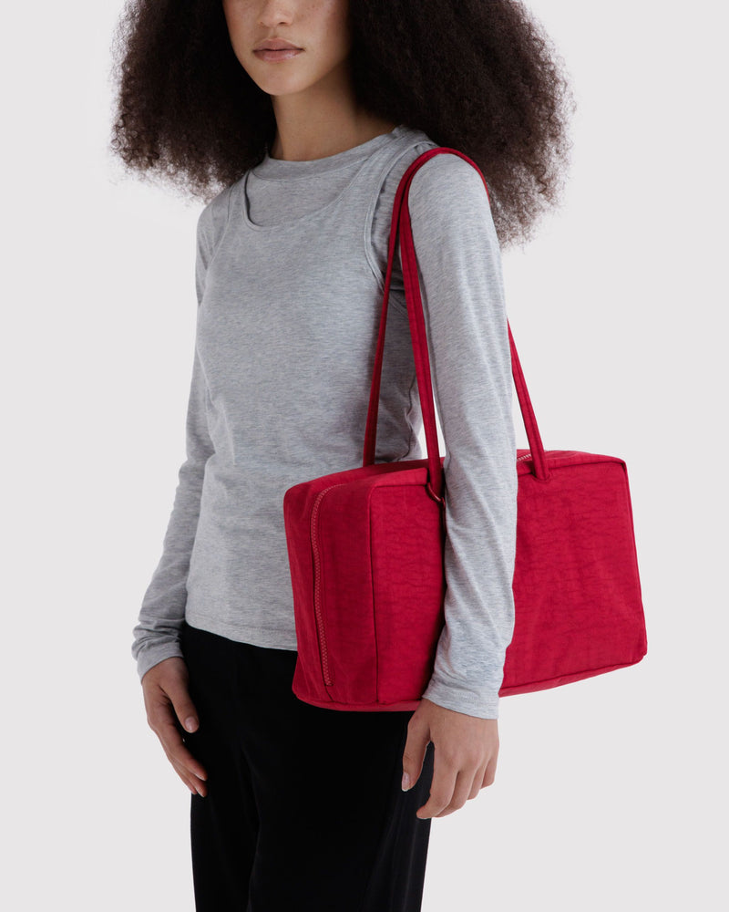 BAGGU Wholesale  Medium Nylon Bowler Bag - Cherry